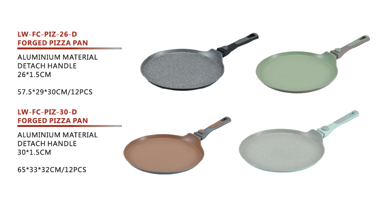 PIZZA PAN WITH DETACHBLE HANDLE